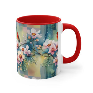Vibrant Flowers and Birds Coffee Mug - Eco-friendly Gifts - Dipaliz - Mugs