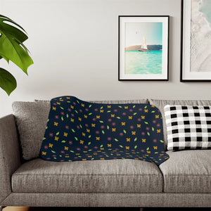 Cozy Flowers and Butterflies Sherpa Blanket - Dipaliz - Decor