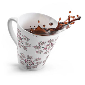 Vivid Floral Latte Mug - 12oz Ceramic Coffee Cup - Dipaliz - Mugs