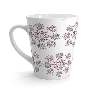 Floral Latte Mug - Ceramic Coffee Cup for Morning Bliss - Dipaliz - 12oz - Mugs