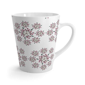 Floral Latte Mug - Ceramic Coffee Cup for Morning Bliss - Dipaliz - 12oz - Mugs