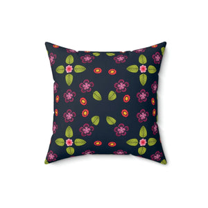 Navy Blue Polyester Square Pillow - Bold Spun - Dipaliz - Throw Pillows