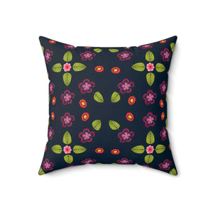 Navy Blue Polyester Square Pillow - Bold Spun - Dipaliz - Throw Pillows