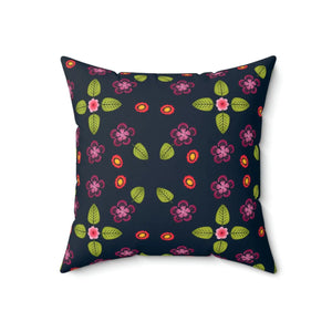 Navy Blue Polyester Square Pillow - Bold Spun - Dipaliz - Throw Pillows