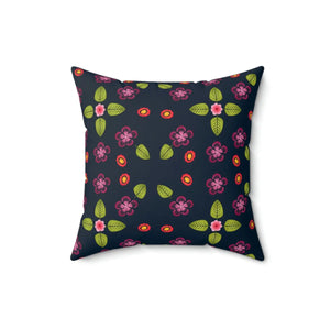 Navy Blue Polyester Square Pillow - Bold Spun - Dipaliz - Throw Pillows