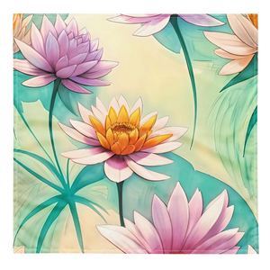 Pastel Floral Print Bandana - Eco-friendly Gifts - Dipaliz - Bandanas & Headties