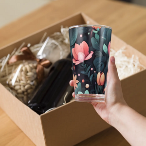 Bold Floral Shaker Pint Glass - Vibrant Party Drinkware - Dipaliz - Beer Glasses