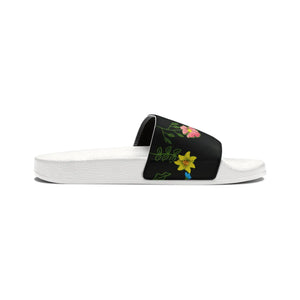 Floral Slide Sandals - Women’s Pu Summer Comfort - Dipaliz