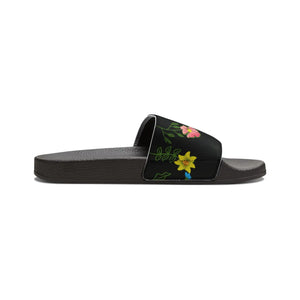 Floral Slide Sandals - Women’s Pu Summer Comfort - Dipaliz