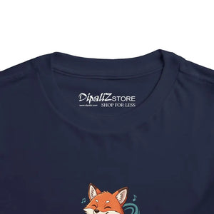 Kids Clothes - Short Sleeve Tee Fox Guitar Toddler Cotton - Dipaliz