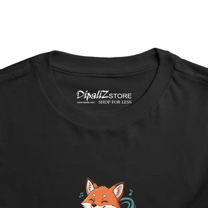 Kids Clothes - Short Sleeve Tee Fox Guitar Toddler Cotton - Dipaliz