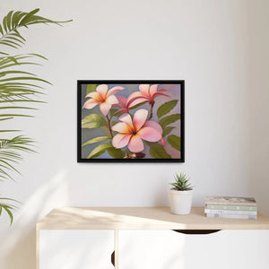 Vibrant Frangipani Flowers Matte Canvas - Eco-friendly Gifts - Dipaliz - Posters Prints & Visual Artwork