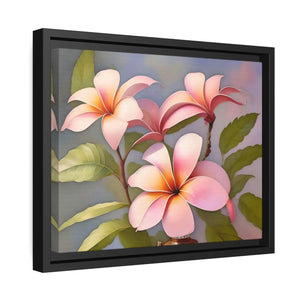 Vibrant Frangipani Flowers Matte Canvas - Eco-friendly Gifts - Dipaliz - Posters Prints & Visual Artwork