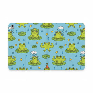 Dipaliz Frog Pattern Tablet Folio Case Vegan Leather - Computer Accessories