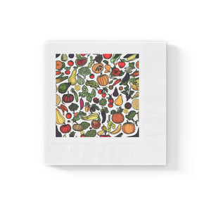 White Coined Napkins – 3-ply Party Paper - Dipaliz