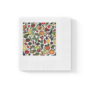 White Coined Napkins – 3-ply Party Paper - Dipaliz