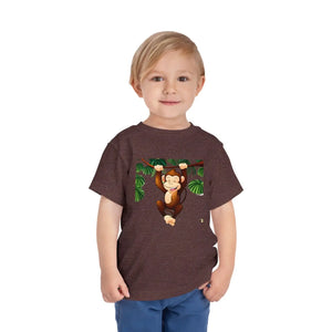 Funny Monkey Toddler T-shirt - Soft Cotton Tee - Dipaliz - Baby & Clothing