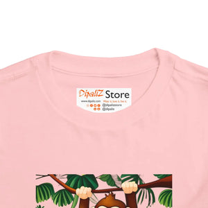 Funny Monkey Toddler T-shirt - Soft Cotton Tee - Dipaliz - Baby & Clothing