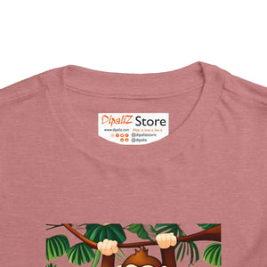 Funny Monkey Toddler T-shirt - Soft Cotton Tee - Dipaliz - Baby & Clothing