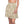 Dipaliz Geo Print Skater Skirt Retro High Waist Design - Skirts