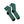Dipaliz Geometric Green Pattern Sublimation Crew Socks