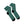 Dipaliz Geometric Green Pattern Sublimation Crew Socks