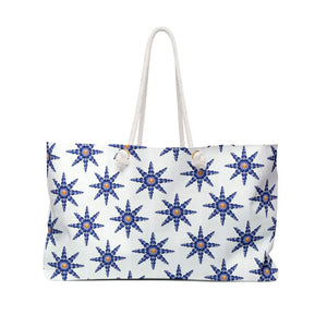 Geometric Pattern Weekender Bag Polyester Oversized Tote - Dipaliz - 24’’ × 13’’ - Bags