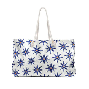 Geometric Pattern Weekender Bag Polyester Oversized Tote - Dipaliz - 24’’ × 13’’ - Bags