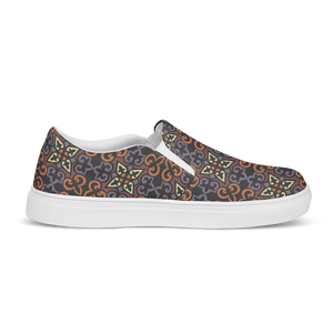 Geometric Women’s Slip Canvas Shoes - Vibrant - Dipaliz - Sneakers