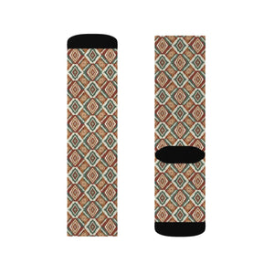 Dipaliz Geometric Tribal Pattern Sublimation Socks Cozy Crew