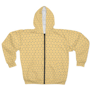 Vivid Geometrical Pattern Unisex Zip Hoodie Winter Fleece - Dipaliz - Hoodies