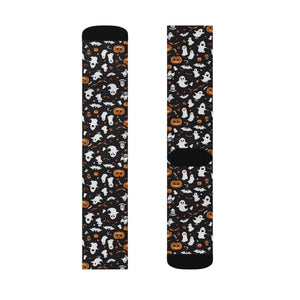 Eco-friendly Sublimation Socks - Ghosts and Pumpkin - Dipaliz