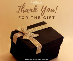 Stylish Gift Card - Thank you Occasion - Dipaliz