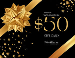 Dipaliz Gift Card - Stylish Abstract Design - Endless Possibilities - $50.00 - Cards