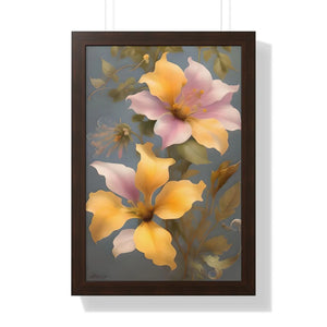 Vibrant Morning Glory Flower Poster - Framed Vertical Art - Dipaliz - Posters Prints & Visual Artwork