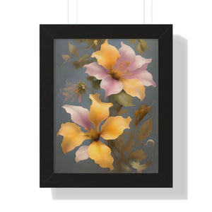 Vibrant Morning Glory Flower Poster - Framed Vertical Art - Dipaliz - Posters Prints & Visual Artwork