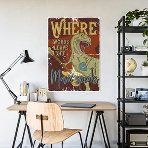 Music Speaks Poster - where Words Leave off Gloss Art - Dipaliz - Posters Prints & Visual Artwork