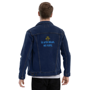 Bold Unisex Denim Jacket - Graphic Streetwear - Dipaliz - Coats & Jackets