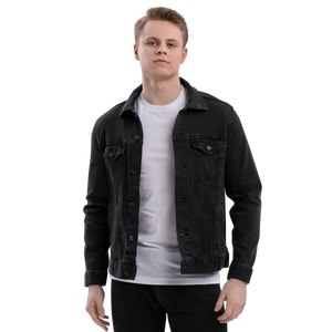 Bold Unisex Denim Jacket - Graphic Streetwear - Dipaliz - Coats & Jackets