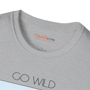 Softstyle t Shirt Go Wild Tee Cotton Travel - Dipaliz - T-shirts
