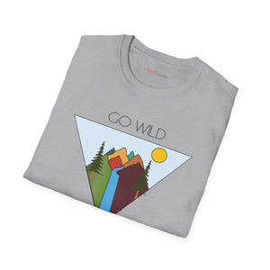 Softstyle t Shirt Go Wild Tee Cotton Travel - Dipaliz - T-shirts