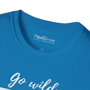 Softstyle t Shirt Go Wild Tee Cotton Travel - Dipaliz - T-shirts