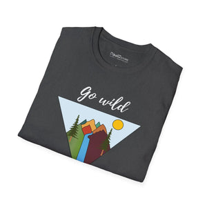Softstyle t Shirt Go Wild Tee Cotton Travel - Dipaliz - T-shirts