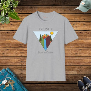 Softstyle t Shirt Go Wild Tee Cotton Travel - Dipaliz - T-shirts