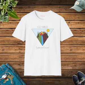 Softstyle t Shirt Go Wild Tee Cotton Travel - Dipaliz - T-shirts
