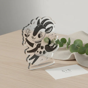 Dipaliz Goat Acrylic Figurine Hand Painted Cut Statue - Sculptures & Statues