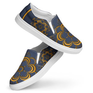 Trendy Navy Blue Mandal Canvas Shoes Casual - Dipaliz - Sneakers