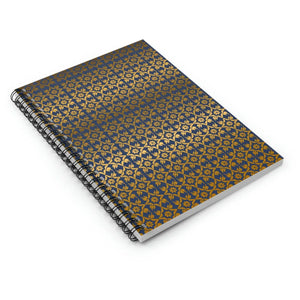 Elegant Gold Pattern Notebook Ruled Line - Dipaliz - Notebooks & Notepads