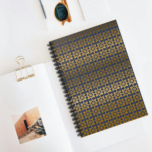 Elegant Gold Pattern Notebook Ruled Line - Dipaliz - Notebooks & Notepads