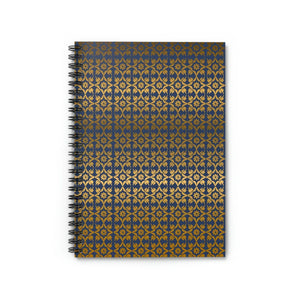 Elegant Gold Pattern Notebook Ruled Line - Dipaliz - Notebooks & Notepads